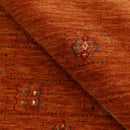Orange Tribal Center Medallion Hand Loomed Wool Area Rug
