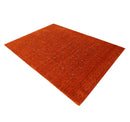 Orange Tribal Medallion Hand Loomed Wool Area Rug - Natural by The Rug Decor