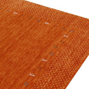 Orange Tribal Gabbeh Area Rug - Hand Loomed Wool Border Design by The Rug Decor