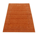 Orange Tribal Gabbeh Area Rug - Hand Loomed Wool Border Design by The Rug Decor