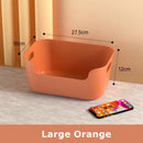 Orange yellow & teal plastic desktop storage basket office organizer by Decorbites