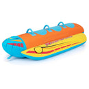 3-Person Inflatable Banana Boat with 3 EVA-padded Seats and Handles by LJGDeals