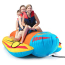 3-Person Inflatable Banana Boat with 3 EVA-padded Seats and Handles by LJGDeals