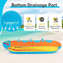 3-Person Inflatable Banana Boat with 3 EVA-padded Seats and Handles by LJGDeals