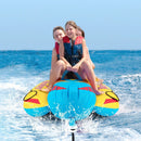 3-Person Inflatable Banana Boat with 3 EVA-padded Seats and Handles by LJGDeals