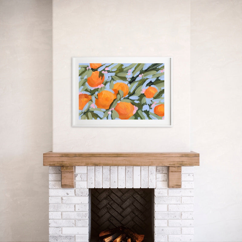 "Oranges and Blossoms" Art Print