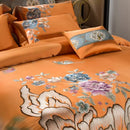 GobekUsa 200S Embroidery Egyptian Cotton Bedding Set - Queen King Linens