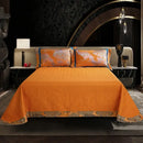 GobekUsa Egyptian Cotton Silk Jacquard Bedding Set for Queen King Size Linens
