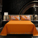 GobekUsa Egyptian Cotton Silk Jacquard Bedding Set for Queen King Size Linens
