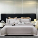 GobekUsa Jacquard Embroidery Egyptian Cotton Satin Bedding Set with Elastic Sheet