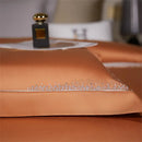 GobekUsa Jacquard Embroidery Egyptian Cotton Satin Bedding Set with Elastic Sheet