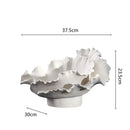 GobekUsa Ceramic Wavy Flower Vase - Home Decoration and Storage Organization
