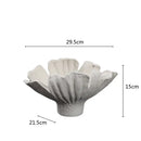 GobekUsa Ceramic Wavy Flower Vase - Home Decoration and Storage Organization