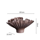 GobekUsa Ceramic Wavy Flower Vase - Home Decoration and Storage Organization
