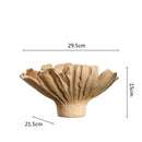 GobekUsa Ceramic Wavy Flower Vase - Home Decoration and Storage Organization