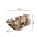 GobekUsa Ceramic Wavy Flower Vase - Home Decoration and Storage Organization