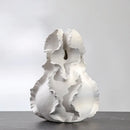 GobekUsa Ceramic Wavy Flower Vase - Home Decoration and Storage Organization
