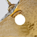 GobekUsa Golden Iron Lotus Leaf Chandelier for Coffee Shop Restaurant Bedroom