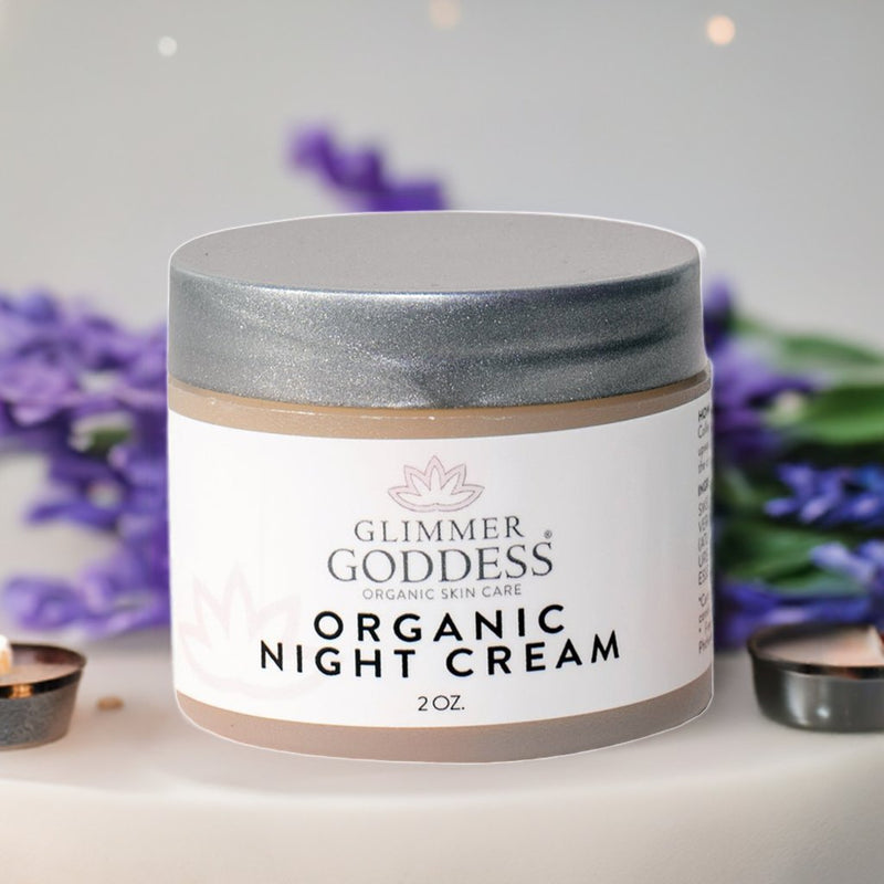 Organic Skin Renewal Night Face Cream - Hydrates & Lifts