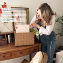 Woven Hanging File Basket by Decor Steals