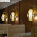 GobekUsa Oriental Oval Wall Light Sconce with Bamboo Lantern Design - 1-Light Beige Wall Lamp