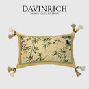 GobekUsa Autum Orchid Velvet Lumbar Pillow Cover - Oriental Home Decor