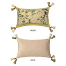GobekUsa Autum Orchid Velvet Lumbar Pillow Cover - Oriental Home Decor
