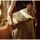 GobekUsa Autum Orchid Velvet Lumbar Pillow Cover - Oriental Home Decor