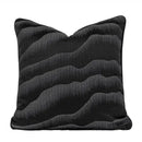 GobekUsa Black & Gold Floral Jacquard Throw Pillow Cover Oriental Art Case