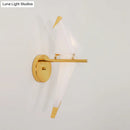 GobekUsa Origami Bird LED Wall Sconce in Gold: Warm/White Bedroom Lighting Fixture