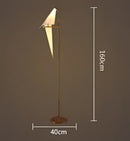 GobekUsa Crane Chandelier Iron LED Light for Bedroom Dining Children's Room