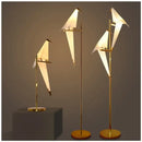 GobekUsa Crane Chandelier Iron LED Light for Bedroom Dining Children's Room