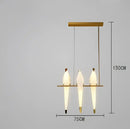 GobekUsa Crane Chandelier Iron LED Light for Bedroom Dining Children's Room