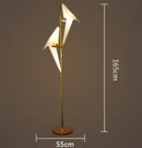 GobekUsa Crane Chandelier Iron LED Light for Bedroom Dining Children's Room