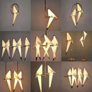 GobekUsa Crane Chandelier Iron LED Light for Bedroom Dining Children's Room