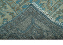 Origin Custom Made Blue and Beige Oushak Hand Knotted Wool Rug