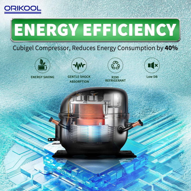 Orikool 27 Inch Commercial 23 Cu.Ft Reach-In Stainless Steel Freezer (SAK96352)