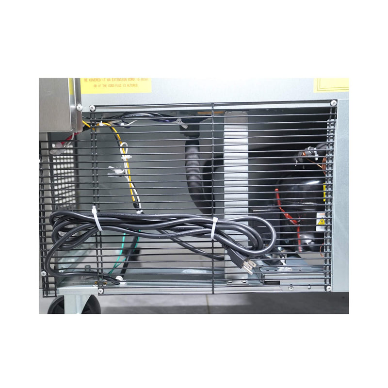 Orikool Commercial Refrigerator Sandwich & Salad Prep Table With Butcher Block Cutting Board (SAK31598)