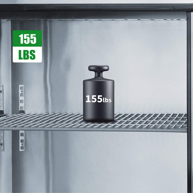 Orikool Commercial Refrigerator Sandwich & Salad Prep Table With Butcher Block Cutting Board (SAK31598)