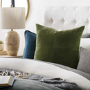 Orit Olive Green Corduroy Accent Pillow