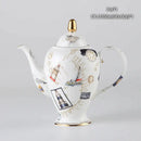GobekUsa Bone China Tea Pot: Elegant European Porcelain Coffee Pot for Tea Lovers.