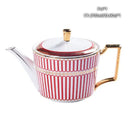 GobekUsa Bone China Tea Pot: Elegant European Porcelain Coffee Pot for Tea Lovers.