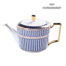 GobekUsa Bone China Tea Pot: Elegant European Porcelain Coffee Pot for Tea Lovers.