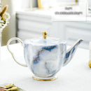 GobekUsa Bone China Tea Pot: Elegant European Porcelain Coffee Pot for Tea Lovers.