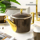 GobekUsa Bone China Tea Pot: Elegant European Porcelain Coffee Pot for Tea Lovers.