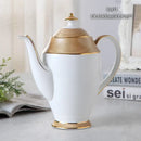 GobekUsa Bone China Tea Pot: Elegant European Porcelain Coffee Pot for Tea Lovers.