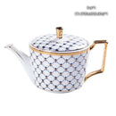 GobekUsa Bone China Tea Pot: Elegant European Porcelain Coffee Pot for Tea Lovers.