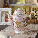 GobekUsa Bone China Tea Pot: Elegant European Porcelain Coffee Pot for Tea Lovers.