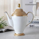 GobekUsa Bone China Tea Pot: Elegant European Porcelain Coffee Pot for Tea Lovers.