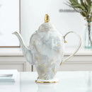 GobekUsa Bone China Tea Pot: Elegant European Porcelain Coffee Pot for Tea Lovers.